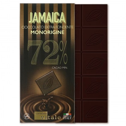 cioccolato vitale - cioccolato extra fondente monorigine jamaica con tavoletta